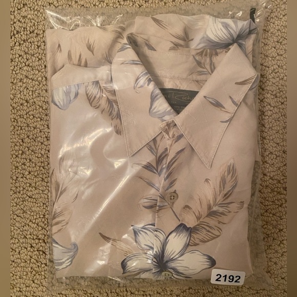 TORI RICHARD 100% Silk Aloha Hawaiian Tropical Floral Shirt Men M Medium - Picture 5 of 5